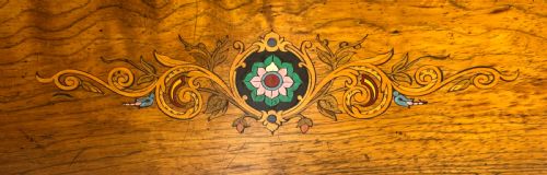 STUNNING ANTIQUE SWISS ROSEWOOD INLAID MUSICAL BOX EIGHT AIRS WITH 6 BELLS - ADDITIONAL PHOTO 4