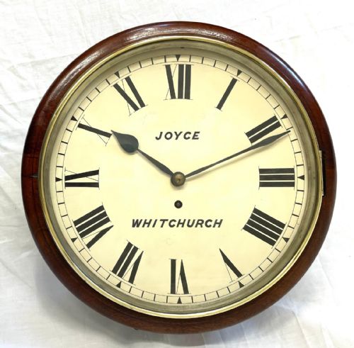 Wonderful an Solid Mahogany Cased Fusee Wall Clock by Joyce of Whitchurch