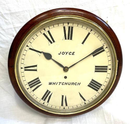 fig 1. wonderful an SOLID mahogany cased fusee wall clock By Joyce of Whitchurch