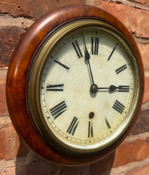 fig 2. Antique Unusually Small Walnut Dial / Wall Clock Camerer Kuss W&H Working Order
