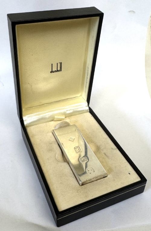 fig 1. Limited Edition Solid Silver Dunhill Rollagas Lighter 100/400 1993