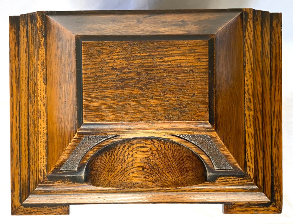 Antique Oak Double Fusee Ting Tang Mantel Clock By Winterhalder & Hofmeier W&H View XII