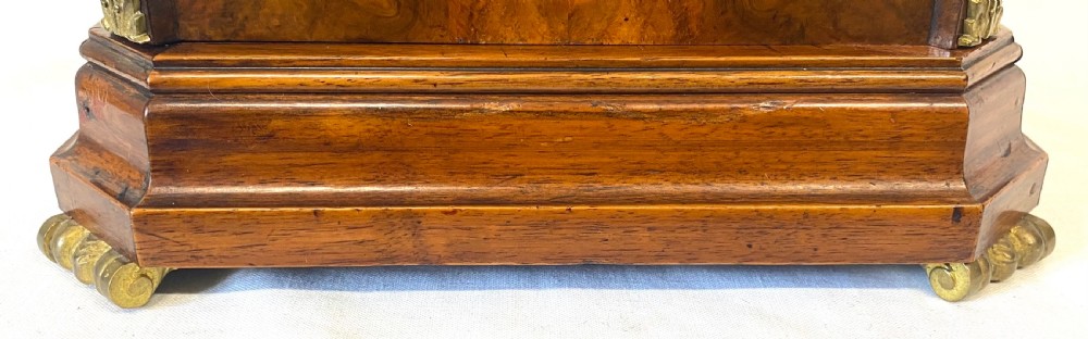 Antique Walnut Shaped Bracket Clock With Ormoul Mounts By Lenzkirch View VII