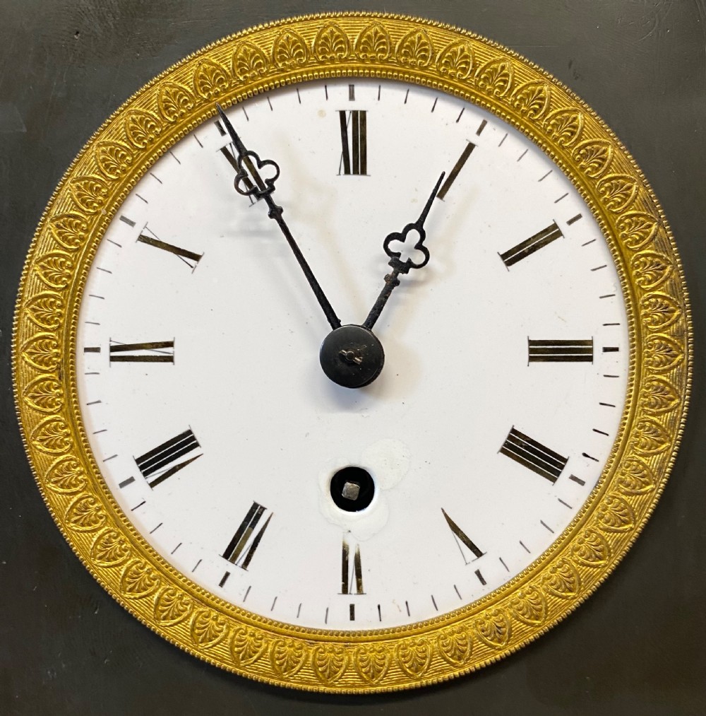 Antique Bronze And Gilt Bronze Regency Figural Chain Fusee Mantel Clock View VI