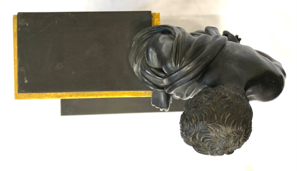 Antique Bronze And Gilt Bronze Regency Figural Chain Fusee Mantel Clock View XIII
