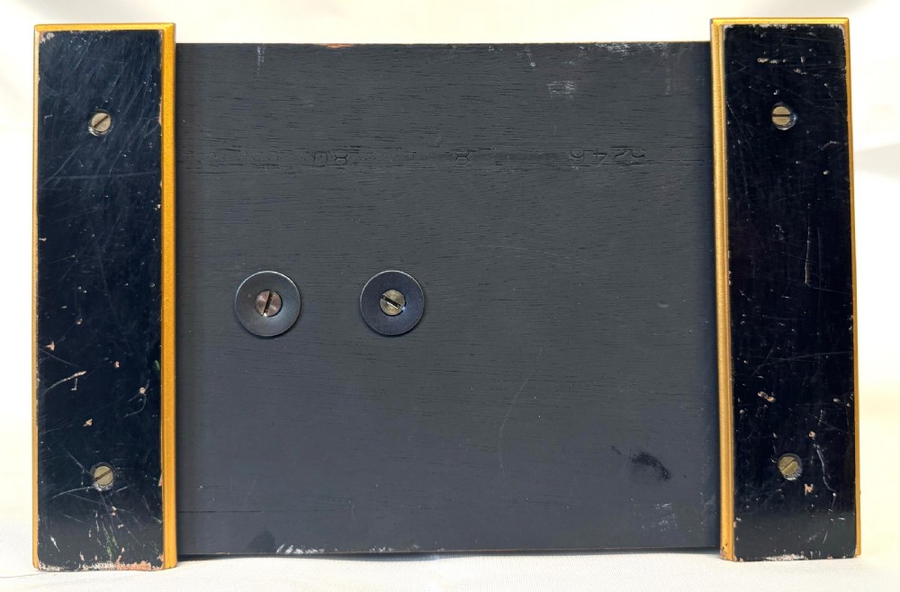 Stunning Musical Elliot London Black Chinoiserie Musical Clock Lacquered Harrods View XIII
