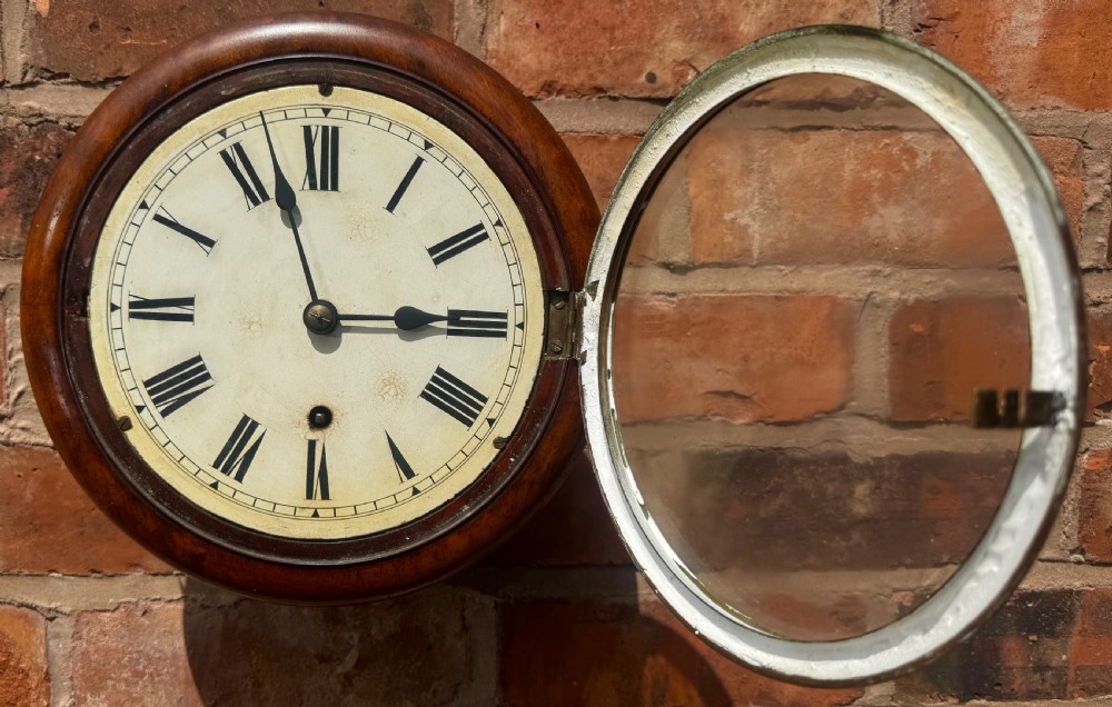 Antique Unusually Small Walnut Dial / Wall Clock Camerer Kuss W&H Working Order View IV