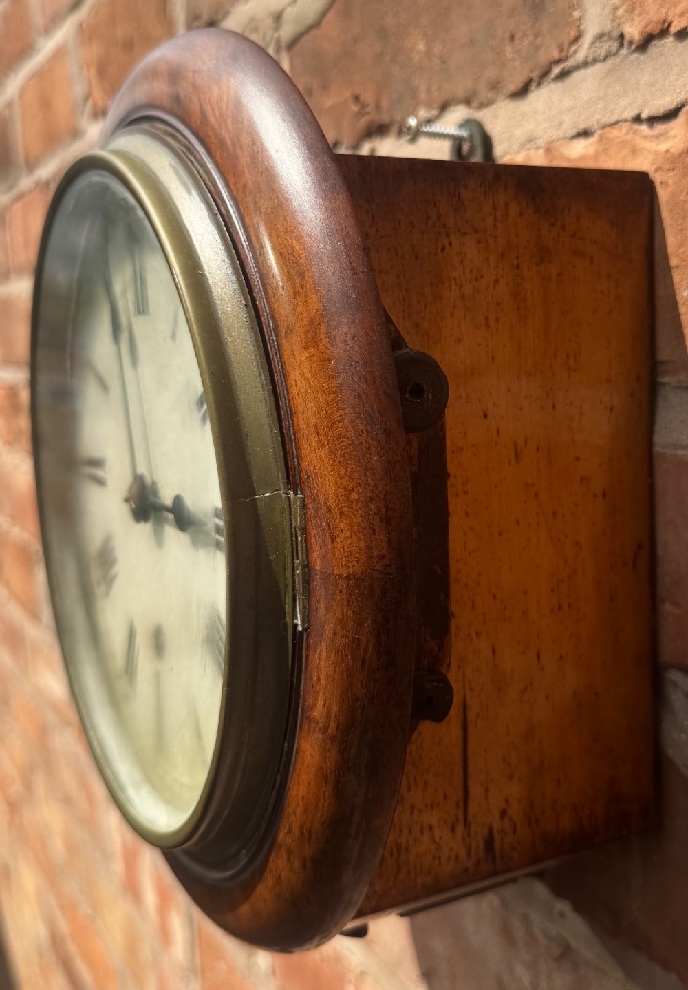 Antique Unusually Small Walnut Dial / Wall Clock Camerer Kuss W&H Working Order View V