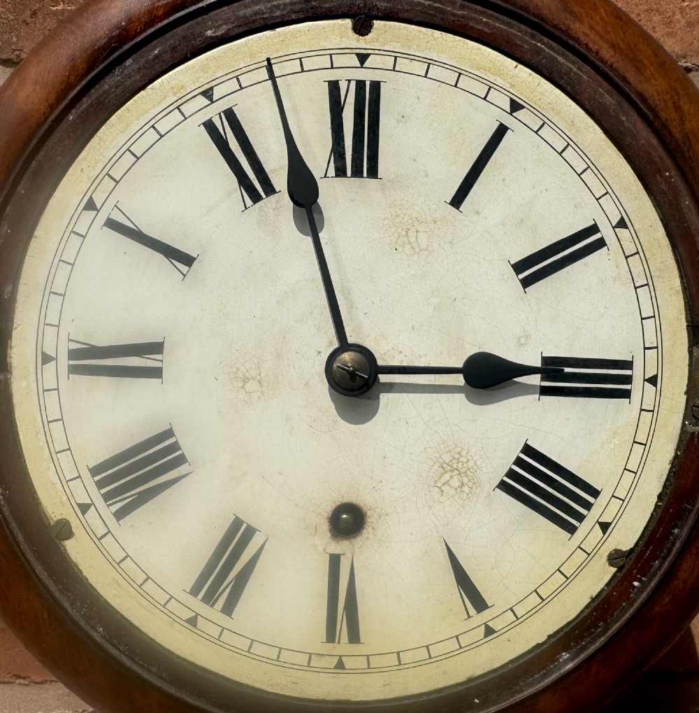 Antique Unusually Small Walnut Dial / Wall Clock Camerer Kuss W&H Working Order View VI
