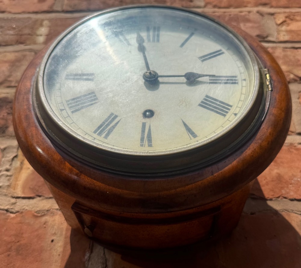 Antique Unusually Small Walnut Dial / Wall Clock Camerer Kuss W&H Working Order View VIII