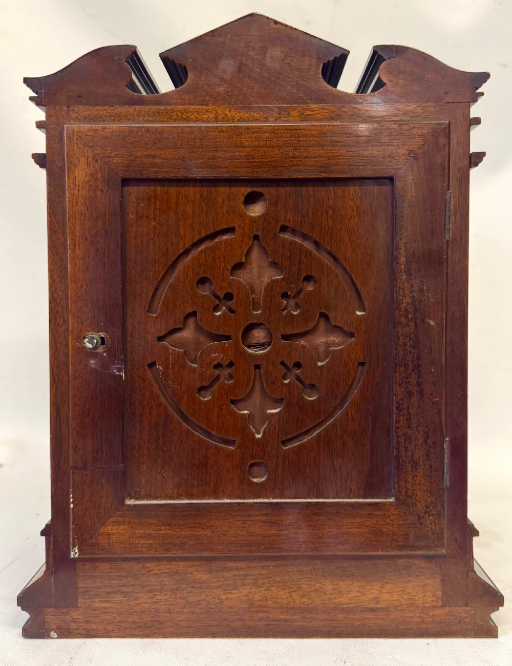 Antique Burr Walnut Lenzkirch Ting Tang Bracket Clock In Full Working Order View VII