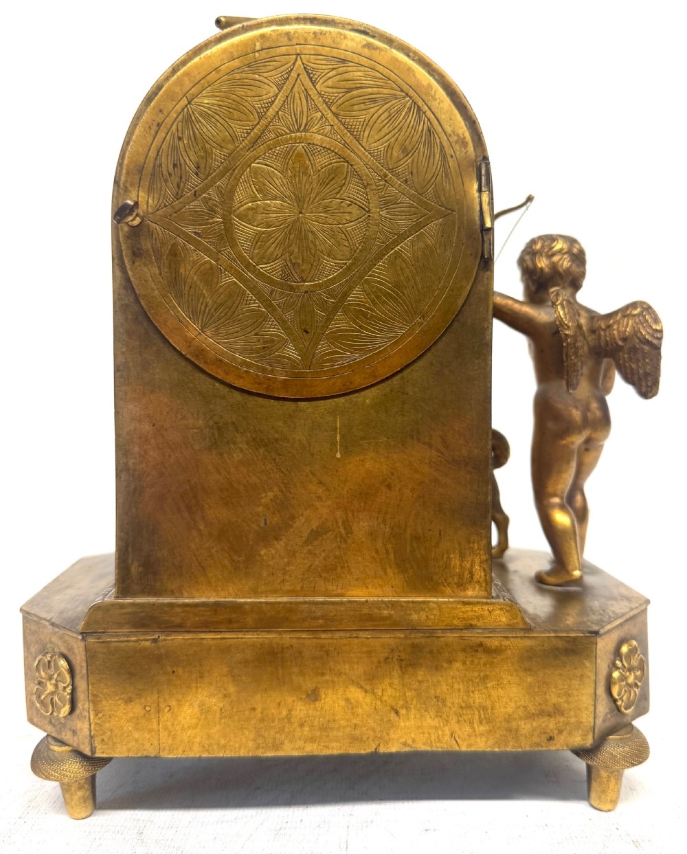 Antique Austrian Officers Clock With Centre Date Quarter Chiming By Joseph Jessner View XII