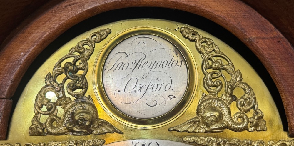 Antique Matquetry Inlaid Satin Wood Grandfather Clock By Thomas Reynolds Oxford View XV
