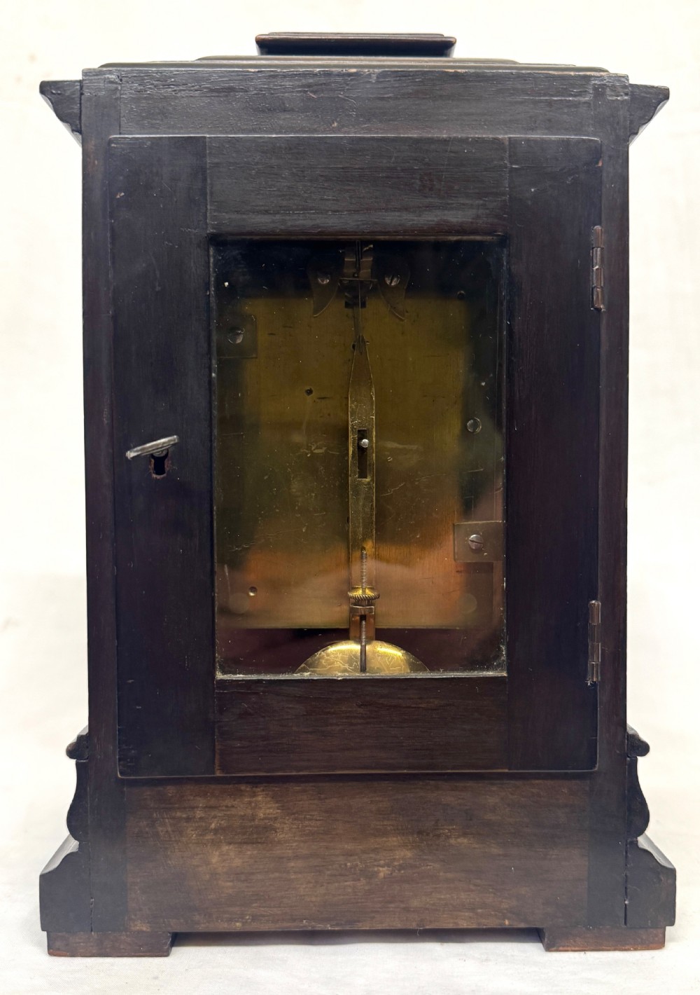 Antique Miniature Single Chain Fusee Library Clock By Webster London View VII