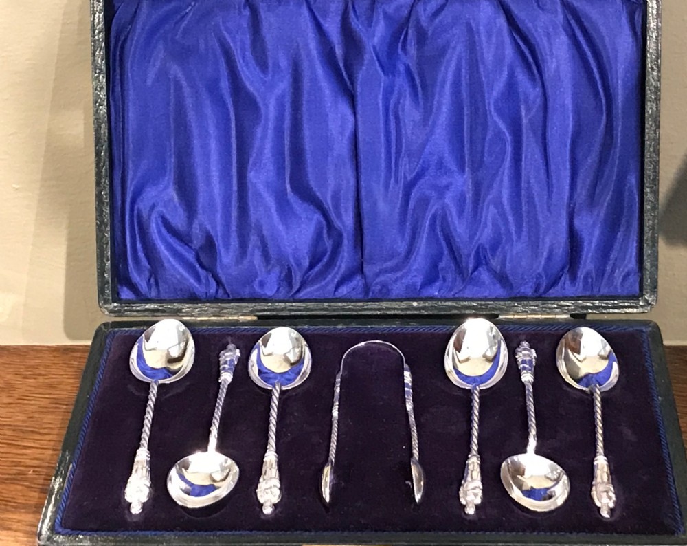 Quality Edwardian Solid Silver Apostle Spoon Set, hallmarked Birmingham 1910 by William Devenport View IV