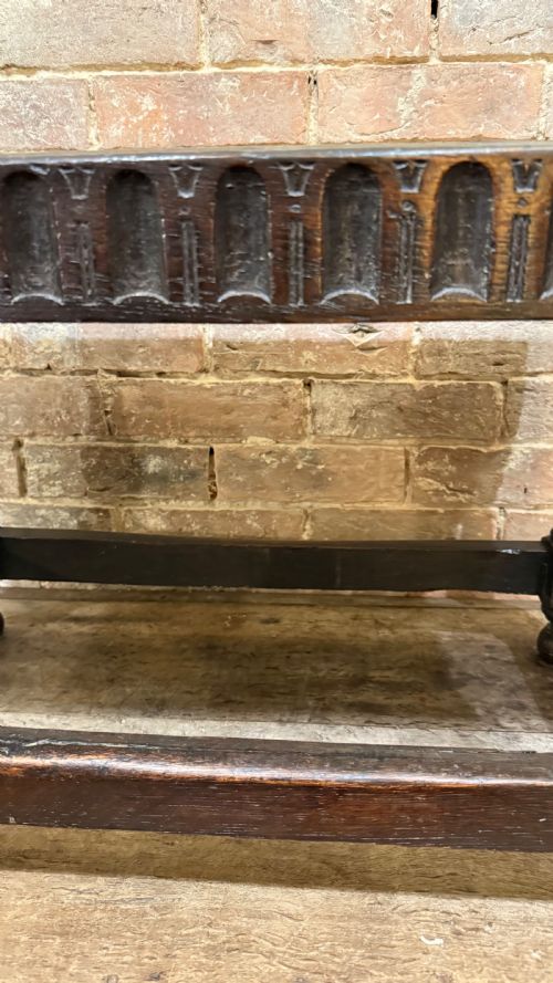 17TH CENTURY OAK STOOL - ADDITIONAL PHOTO 9