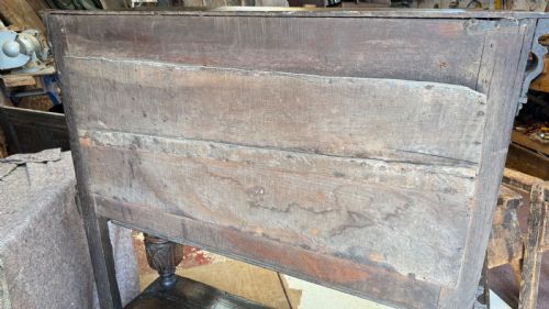17TH CENTURY ELIZABETH 1JAMES1 OAK STANDING LIVERY CUPBOARD - ADDITIONAL PHOTO 20