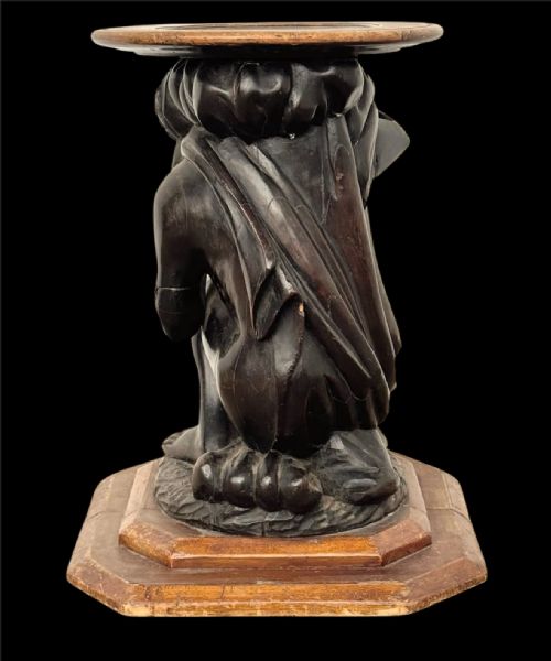 19TH CENTURY CROUCHING FIGURE STAND - ADDITIONAL PHOTO 3