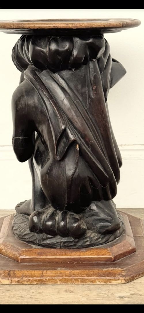 19TH CENTURY CROUCHING FIGURE STAND - ADDITIONAL PHOTO 6