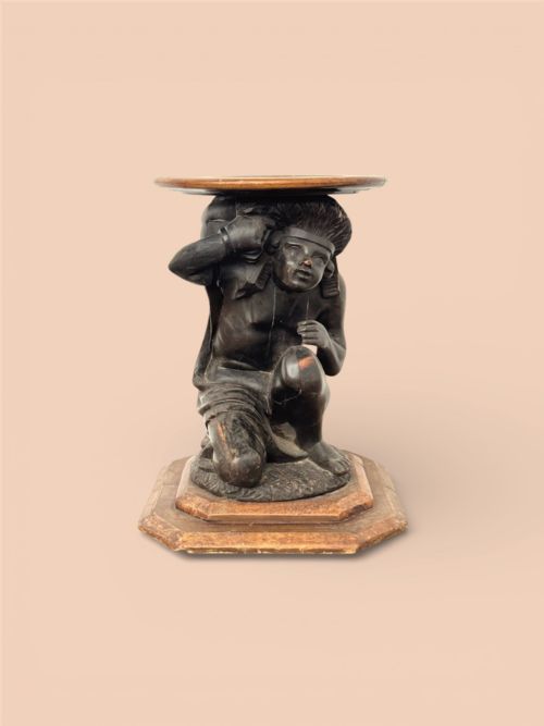 19TH CENTURY CROUCHING FIGURE STAND - ADDITIONAL PHOTO 9