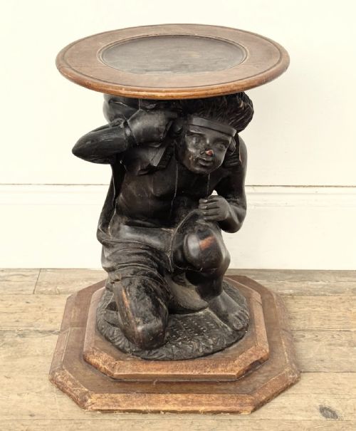 19TH CENTURY CROUCHING FIGURE STAND - ADDITIONAL PHOTO 10