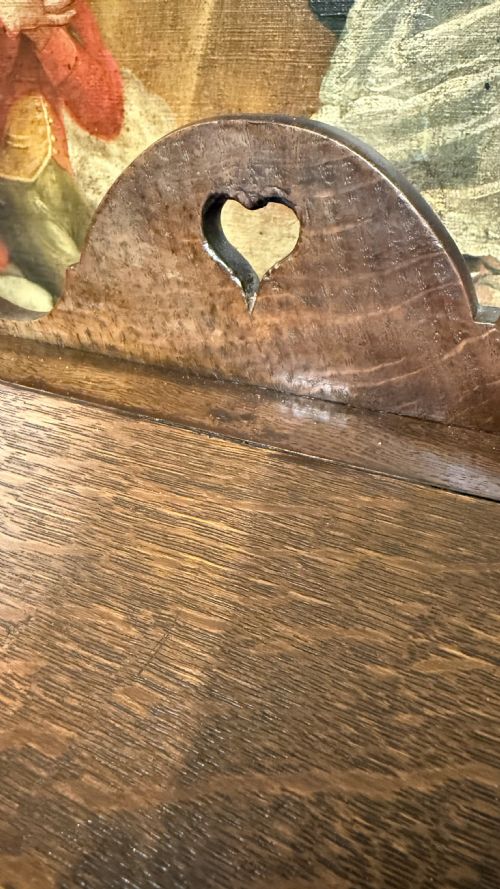 19TH CENTURY OAK KITCHEN KNIFE HANGING BOX - ADDITIONAL PHOTO 12