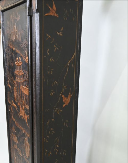 18TH CENTURY JAPANNED 8DAY GRANDFATHER CLOCK - ADDITIONAL PHOTO 9