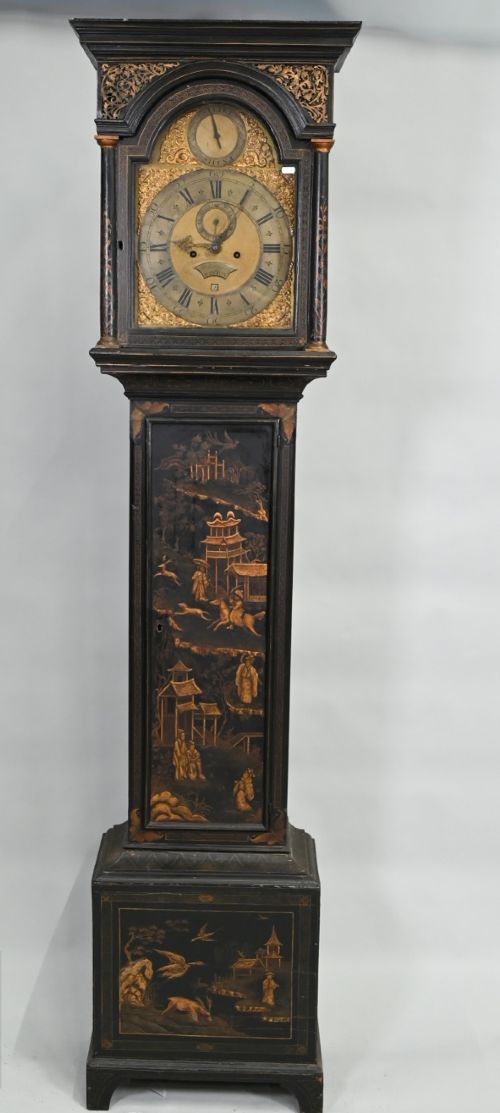 18TH CENTURY JAPANNED 8DAY GRANDFATHER CLOCK - ADDITIONAL PHOTO 13