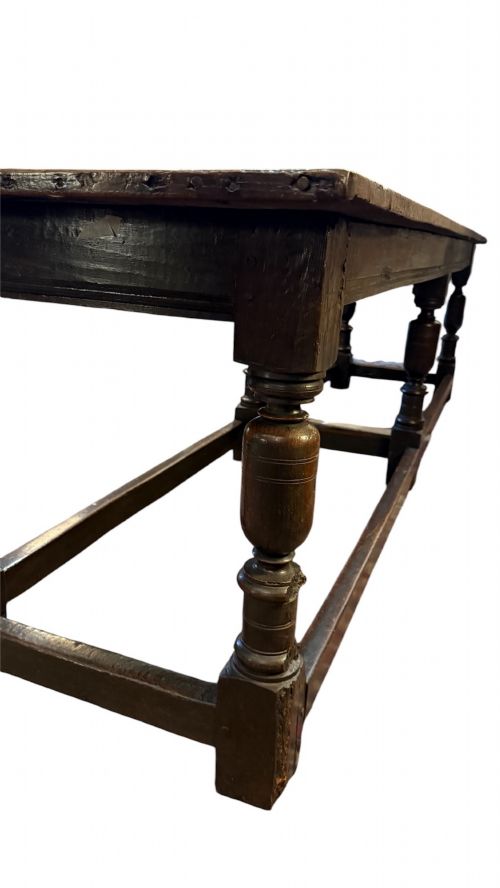17TH CENTURY OAK SIX LEG REFECTORY TABLE - ADDITIONAL PHOTO 2