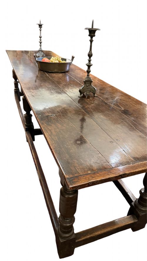 17TH CENTURY OAK SIX LEG REFECTORY TABLE - ADDITIONAL PHOTO 3