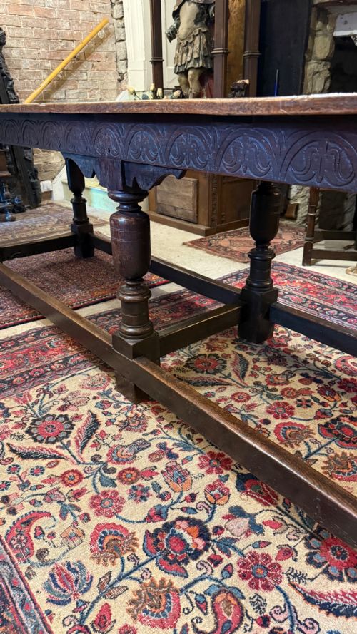 17TH CENTURY OAK SIX LEG REFECTORY TABLE - ADDITIONAL PHOTO 8