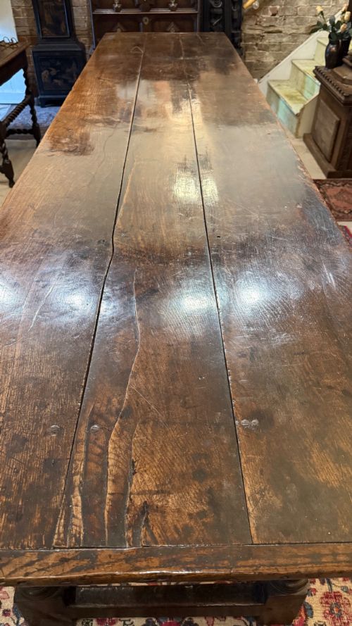 17TH CENTURY OAK SIX LEG REFECTORY TABLE - ADDITIONAL PHOTO 11