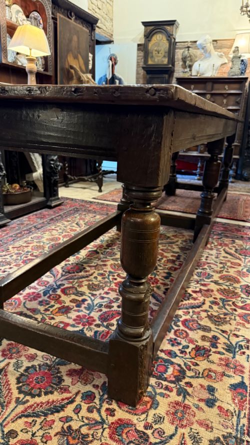17TH CENTURY OAK SIX LEG REFECTORY TABLE - ADDITIONAL PHOTO 12