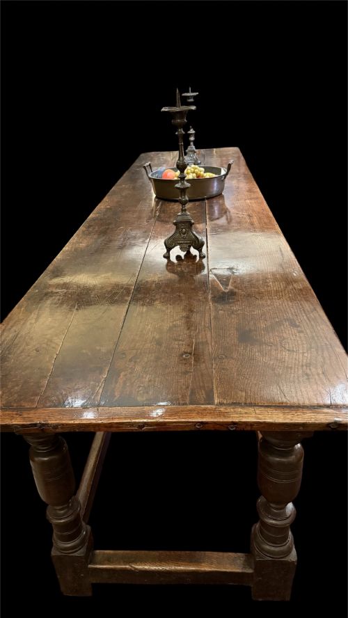 17TH CENTURY OAK SIX LEG REFECTORY TABLE - ADDITIONAL PHOTO 14