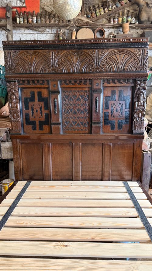 17TH CENTURY ENGLISH OAK POSTER TESTER BED - ADDITIONAL PHOTO 10