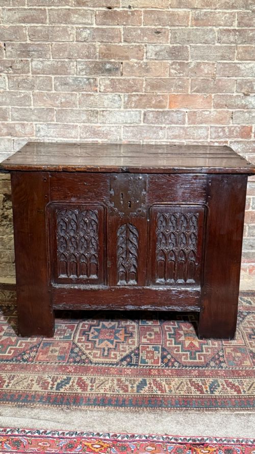 16th Century Oak Medieval Coffer