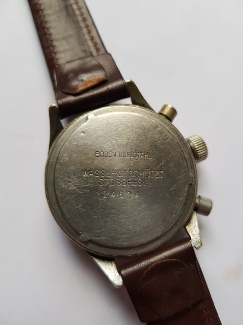 WW2 GERMAN LUFTWAFFE PILOTS HANHART TYPE 41 CHRONOGRAPH DATING 1943 - ADDITIONAL PHOTO 7