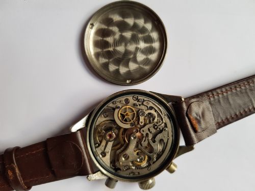 WW2 GERMAN LUFTWAFFE PILOTS HANHART TYPE 41 CHRONOGRAPH DATING 1943 - ADDITIONAL PHOTO 9