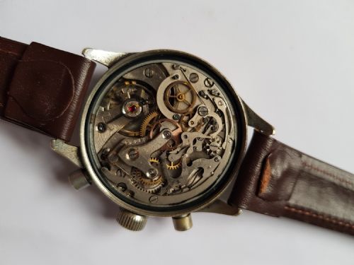 WW2 GERMAN LUFTWAFFE PILOTS HANHART TYPE 41 CHRONOGRAPH DATING 1943 - ADDITIONAL PHOTO 11