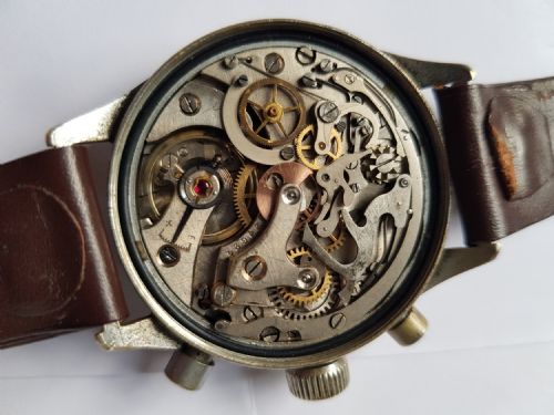 WW2 GERMAN LUFTWAFFE PILOTS HANHART TYPE 41 CHRONOGRAPH DATING 1943 - ADDITIONAL PHOTO 12