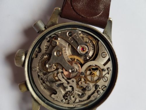 WW2 GERMAN LUFTWAFFE PILOTS HANHART TYPE 41 CHRONOGRAPH DATING 1943 - ADDITIONAL PHOTO 13