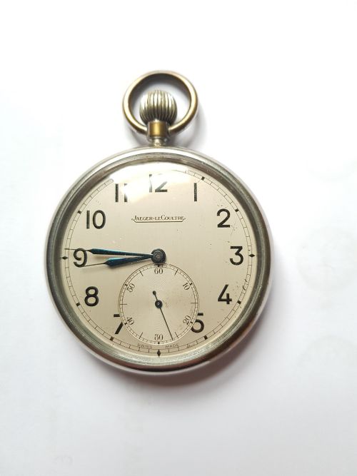 WW2 RAF ISSUED JAEGERLECOULTRE POCKET WATCH WITH ENLARGED SILVER SUBSECONDS DIAL NO 6E50 A11036 CIRCA 1940 - ADDITIONAL PHOTO 2