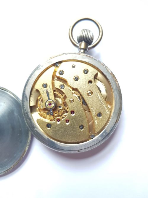 WW2 RAF ISSUED JAEGERLECOULTRE POCKET WATCH WITH ENLARGED SILVER SUBSECONDS DIAL NO 6E50 A11036 CIRCA 1940 - ADDITIONAL PHOTO 4