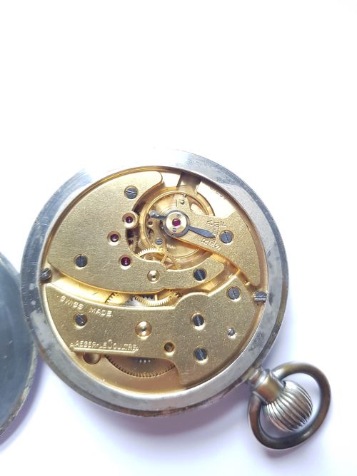 WW2 RAF ISSUED JAEGERLECOULTRE POCKET WATCH WITH ENLARGED SILVER SUBSECONDS DIAL NO 6E50 A11036 CIRCA 1940 - ADDITIONAL PHOTO 5