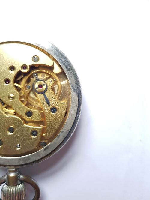 WW2 RAF ISSUED JAEGERLECOULTRE POCKET WATCH WITH ENLARGED SILVER SUBSECONDS DIAL NO 6E50 A11036 CIRCA 1940 - ADDITIONAL PHOTO 6