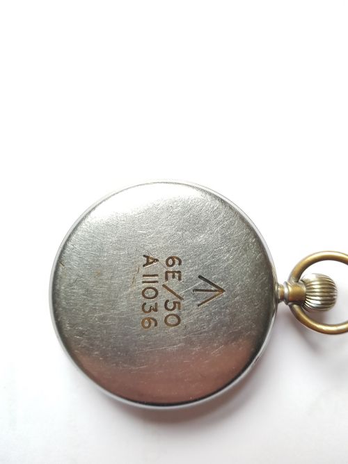 WW2 RAF ISSUED JAEGERLECOULTRE POCKET WATCH WITH ENLARGED SILVER SUBSECONDS DIAL NO 6E50 A11036 CIRCA 1940 - ADDITIONAL PHOTO 10
