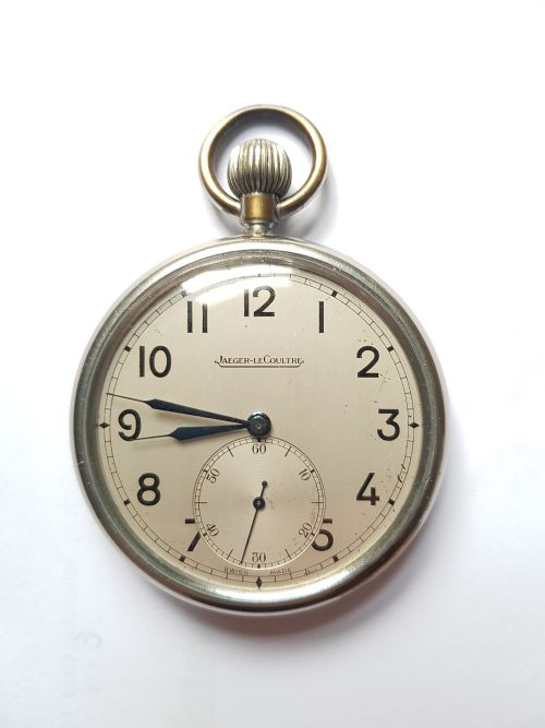 WW2 RAF ISSUED JAEGERLECOULTRE POCKET WATCH WITH ENLARGED SILVER SUBSECONDS DIAL NO 6E50 A11036 CIRCA 1940 - ADDITIONAL PHOTO 11