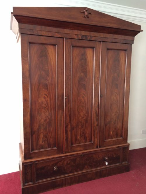 fig 1. Impressive Victorian Mahogany Wardrobe, Circa 1860-1870