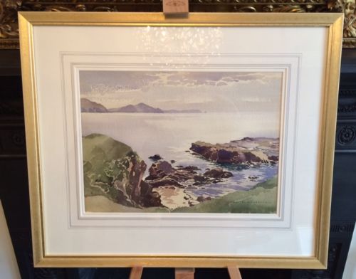 John Hobson Nicholson Watercolour - Niarbyl, Isle of Man