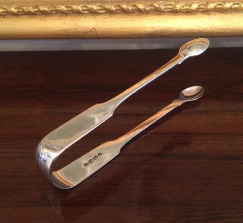 George III Silver Sugar Tongs, London 1810 by William Chawner